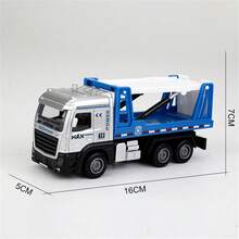 Alloy Construction Vehicles, Fire Truck Toys, Construction Crane Toy Series, Excavator, Mixer Truck, Bulldozer, Forklift, Dump Truck, Vehicles, With Lights And Sounds, Suitable As Birthday Gifts For Toddlers, Kids, Boys And Girls - Multicolor - View 34