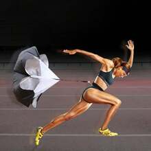 1 Stück Widerstandsfallschirm, multifunktionales Geschwindigkeitstrainingsgerät für Fitness, geeignet für alle Altersgruppen, strapazierfähiges Polyestermaterial, verbessert Rumpfkraft und Beweglichkeit