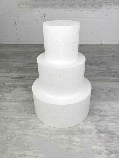 1pc Foam Rings For Crafts Polyethylene Round Foam Discs For DIY Projects Blank Foam Rings For Cakes And Decorations Sculpture Models Arts Flower Arrangement And Crafts Supplies