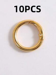 5个（30毫米）金属钥匙扣夹，圆形钥匙圈登山扣，适用于钥匙、扣环、包包、钱包 - 钥匙扣钩、备用钥匙链、挂绳、DIY工艺品，也适合作为圣诞节、感恩节、万圣节或生日派对礼物。 - 彩色 - 查看 10