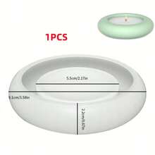 1 件 DIY 水晶树脂模具，用于烛台、储物托盘、装饰品、笔筒、花盆硅胶模具