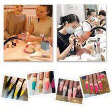Nail Acrylic Gel Practice Hand 100 Pcs Nail Tips Flexible Training Nail Art Tip - Brown - View 10