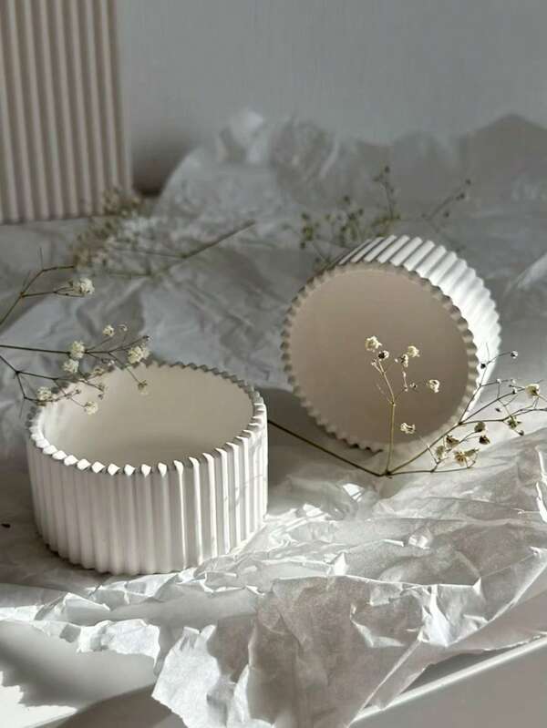 Multi-Functional Creative Container, Can Be Used As Candle Holder Or Storage Jar, Stylish Home Decor Accessory