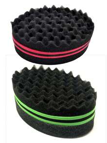 Magic Twist Hair Sponge, Barber Hair Brush Sponge, Styling Tool For Afro Curl, Coils, Dreadlocks - Multicolor - View 19
