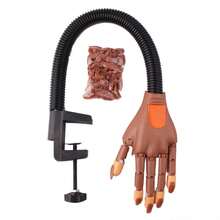Nail Acrylic Gel Practice Hand 100 Pcs Nail Tips Flexible Training Nail Art Tip - Brown - View 11