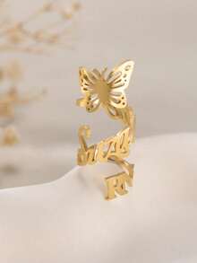 Personalisierter Schmetterling Stethoskop Namensschild, 18K Gold Stethoskop Charm, Stethoskop ID Schild, Stethoskop individueller Namensschild mit Schmetterling, Stethoskop Charm, Geschenk für Krankenschwester, Arzt, Abschluss, Medizinstudenten, Arzt, Krankenschwester Geschenk, Halloween Schmuck - Schmetterling - Übersicht 7