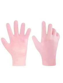 2 pièces Gants hydratants en silicone, gants en silicone doux, gants d'hydrothérapie hydratants, gants avec lotion à l'aloe, outils de soin des mains exfoliants, convient pour les mains sèches, gercées, vieillissantes et la peau rugueuse, taille unique, réutilisables - Multicolore - Voir 13