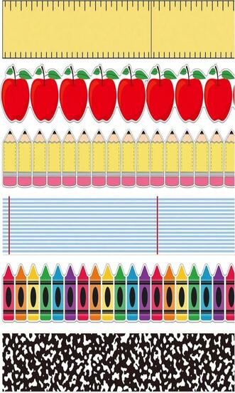 Containlol Classroom Borders For Bulletin Board Decoration, 118 Ft Ocean Theme Scalloped Trim Summer Bulletin Board Borders For Back To School Whiteboard Office Wall Poster Chalkboard Decor