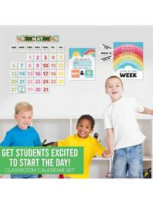 Classroom Calendar, 98 Pieces, Bulletin Board, Hadley Designs, Calendars & Planners, Calendar 2025, Calendar Creative Minimalist, Calendar>Teacher, Yearly Calendars, Calendario 2025-2026, Academic Calendar 2025-2026, Wall Calendar 2025, Numbers Calendar, - 白色塗鴉水平 - 查看 6