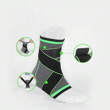 1 pièce Chevillère de compression réglable, sangle de support de cheville en nylon chaude, protège-cheville élastique et confortable pour les sports, unisexe