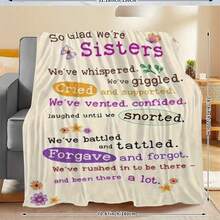 Heartfelt Sister's Gift,Modern Style, Versatile,Super Soft Flannel Printed 3D Blanket, As Birthday Gifts, Family, Wedding, Souvenir Blankets, Polyester Blankets Suitable For All Seasons, Washable, Machine Washable, Lightweight, Breathable, Comfortable, Warm, Unique, 280gsm For Him, Her Personalized Ideal Gifts For Her,Perfect Nap, Camping, Travel, Home, Daily Life, Office Decoration, Birthday, Anniversary, Valentine's Day, Thanksgiving, Christmas, Halloween, Wedding, New Year Gifts ,Sofa,Bed,Car,Bedroom,Living Room,Office,  Outdoor Camping, Beach,Wall Decoration - 多色9 - 查看 6