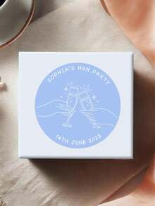 1 Piece Of Custom Christmas Letter Stickers, Personalized Custom Name Stickers, And Circular Sealing Stickers For Gift Packaging Boxes - Multicolor - View 4