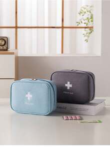1/4pcs First Aid Bag, New Emergency Kit, Small Portable Home & Travel Medical Bag, Outdoor Medical Pack, Anti-Epidemic Medicine Storage Bag