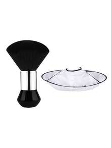 1件/2件装 60厘米防水专业美发披肩，可折叠沙龙理发袍，银色，成人通用尺寸，美发工具