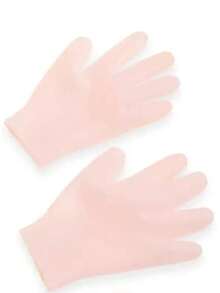 2 pièces Gants hydratants en silicone, gants en silicone doux, gants d'hydrothérapie hydratants, gants avec lotion à l'aloe, outils de soin des mains exfoliants, convient pour les mains sèches, gercées, vieillissantes et la peau rugueuse, taille unique, réutilisables - Multicolore - Voir 11