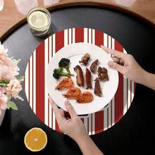 2pcs/4pcs/6pcs Christmas Tree Pattern Printed Diatomite Placemats, Home Decor, Suitable For Christmas Gifts, Christmas Decorations, Applicable To Dining Table, Coffee Bar, All Seasons, Washable Placemats, Room Decor, Coasters, Drink Mats, Drain Mats, Kitchen Dining Table Mats, Indoor/Outdoor Party Decorations, Home Decor, Ideal Gifts