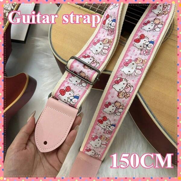 Sanrio Hot Purse Strap Handbag Crossbody Adjustable Replacement Bag Belt Guitar Straps Cute Hello Kitty Printing Detachable Sling Shoulder Strap