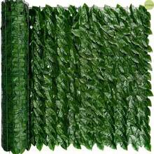 300cm*100cm cerca verde simulando hojas balcón patio decoración planta ratán plástico simulando plantas verdes adecuado festival boda múltiples escenas navidad Christmas cerca verde navideña decoración moderna patio jardín sala - verde oscuro - Ver 10