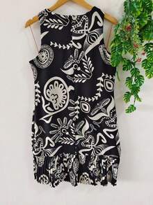Women's Dress - Blanco y negro 2 - Ver 2