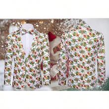 Barry.Wang Blazer For Men Paisley Sport Coat Lightweight Suit Jacket Regular Tuxedo Flower Mardi Gras Carnival Gift