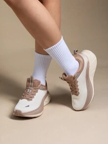 Women Walking Shoes - Khaki - View 1