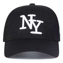 1Piece Men Letter NY Side NEW YORK Embroidered Baseball Cap Outdoor Adjustable Sunscreen Leisure Hat Spring Autumn Travel Tourism Beach Vacation - 彩色 - 查看 3