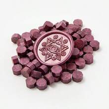 200 颗/包八角形封蜡珠，用于印章、手工制作卡片信封装饰、婚礼请柬、礼品包装、信封封口、派对请柬、剪贴簿、火漆封蜡珠 DIY - 多色 - 查看 32