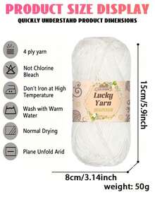 3pcs High Quality 4-Ply 100% Acrylic Yarn, Suitable For DIY Knitting And Crochet Projects - Great For Scarves, Blankets, Sweaters And Rugs - Available In Multiple Colors, Autumn/Winter - Multicolor - View 2