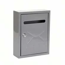 Skrzynka pocztowa montowana na ścianie, jednoczęściowa, dostępna w wielu kolorach, solidna i trwała, z zamkiem i otworem, odpowiednia do ogrodu, na zewnątrz, do mieszkań, do przechowywania poczty i gazet, designerska, łatwa w organizacji poczty | wodoodporna, odporna na śnieg i deszcz | z funkcją blokady, domowy organizer na listy (rozmiar: 26*7,5*20 CM) (20,5*6,5*29,1 CM) - Wielokolorowe - Zobacz 4