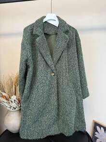Women Winter Coats - Army Green - View 3