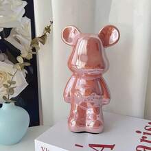 1pc High-End Aggressive Bear Figurine, Home Office Living Room Cabinet TV Stand Foyer Decor Piggy Bank - Multicolor - View 6