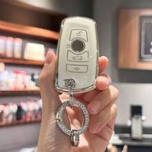 Car Remote Key Case Cover Shell, For BMW 1 2 3 4 5 6 7 Series M5 M6 X3 X4 Keyless Accessories Keychain Christmas Gift