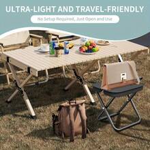 1 Set Of Small Camping Folding Chairs, Outdoor Stools, Portable Chairs, Folding Stools, Folding Chairs, Outdoor Chairs, Portable Seating, Fishing Chairs, Fishing Stools, Comes With A Carrying Bag, Maximum Weight Capacity Up To 220 Pounds, Camping Furniture, Picnic Chairs, Space Saver Chairs, Lightweight Stools, Foldable Frame, Construction, Travel Stools, Foldable Chairs, Campers, Outdoor Enthusiasts