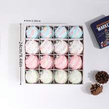 16pcs Premium Holiday Decorative Balls, 2.36 Inch Handcrafted Ornament Balls, Upgraded Craftsmanship, Macaron Colors Suitable For Christmas, Wedding, Party, Home Decor, Christmas Tree Decor, Provides Lovely Holiday Ambiance, High-End Holiday Gift For Family And Friends Christmas Decorations Room Decor Winter