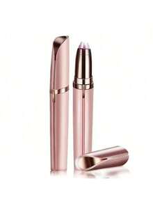 Usb可充电无痛精准便携式电动修眉笔眉毛脱毛器适用于唇鼻面部脱毛女士剃须刀剃须工具