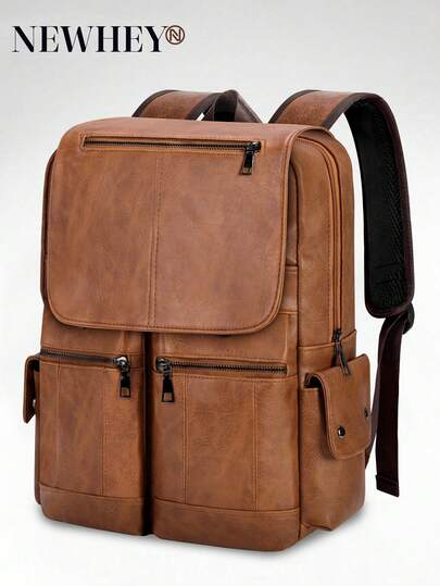 NEWHEY Laptop Backpack Men's Waterproof Backpack Men's Fashion Backpack Handbags For Work Travel College Vintage Office Bag