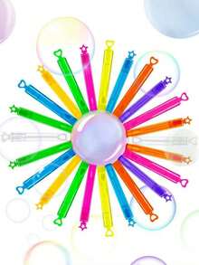 5pcs Mini Cute Bubble Tubes, Mini Bubble Wands, Birthday Party Gift, School Supplies, Wedding Favors, Pinata Fillers, Random Color, Bubble Solution Not Included