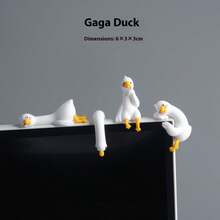 Desktop Emotion Stabilizing Stress Relief Drip Glue Squeaky Duck Decor For Computer, Car Dashboard, Screen