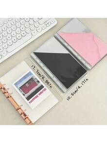 1 Pack 5pcs A5 A6 A7 Binder Storage Bags, Binder Accessories, Durable PP Ticket & Coin Organizer Bags, Monthly & Yearly Planner Storage Bags - Rectangle - View 6