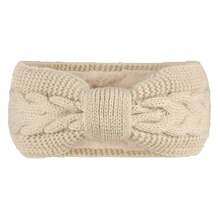 Fleece Knitted Headband With Bow, Autumn/Winter Warm Braided Ear Warmer Headwrap, European And American Style Knitted Hair Accessory Fall Hair Band Hair Accessories For Women For Vacation Outfits Woman Women Bananas Winter Head Scarf Women Bandanas Soft Headwrap