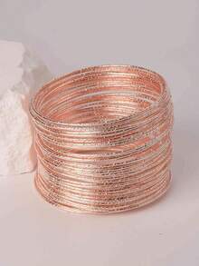 60pcs Vintage Coin Style Bangle Bracelets For Women