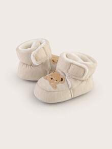 Spring And Autumn Infant Soft Soled Non Slip Shoes, Socks, Floor Socks, No Falling Heels, 0-1 Year Old Newborns, Infant Warm Step Shoes - Apricot - View 6