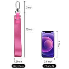 1pc Wrist Strap With Keyring Wristlet Keychain For Clutch And Key Holder Key Chain  Car Keychain Cute Keychain Wristlet Keychain Keychain For Women Wallet Keychain Key Lanyard For Women Car Key Chain Cute Key Chain Key Chain Wristlet Elegan - Hot Pink - View 3