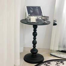 French Creative Bedside Cabinet, Minimalist Black Nightstand, Small Storage Shelf, New Compact Design