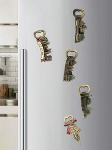 1个3D立体浮雕装饰磁性贴纸，城市地标文化创意金属冰箱贴，独特旅行纪念品 - 彩色 - 查看 4