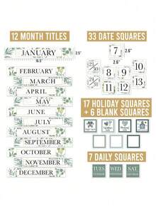 Classroom Calendar, 98 Pieces, Bulletin Board, Hadley Designs, Calendars & Planners, Calendar 2025, Calendar Creative Minimalist, Calendar>Teacher, Yearly Calendars, Calendario 2025-2026, Academic Calendar 2025-2026, Wall Calendar 2025, Numbers Calendar, - 地理綠化 - 查看 2