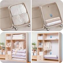 Transparent Vacuum Compression Storage Bags, Modern Home Use Vacuum Compressed Organizer Bags, Multi-Combination, For Clothes, Blanket, Shirt, Travel Accessories, Lightweight Travel Dust Proof Bags, Ideal For Travel And Home Storage, Space-Saving Bags