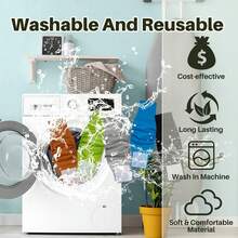 1 件装可洗公狗腹带 + 公狗尿布，优质公狗尿布和狗包巾 - 灰色 - 查看 7