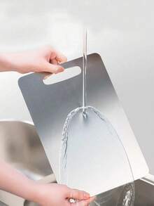 1pc Stainless Steel Cutting Board, Multifunctional & Practical, Minimalist Design