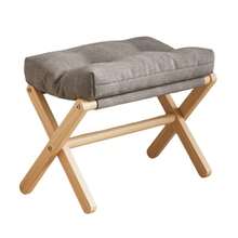 Folding Footrest, Leg Rest Cushion For Sofa, Recliner, Office Desk, Foot Stool